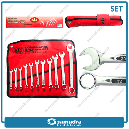 ATS Kunci Ring Pas Set 11 pcs (8-24 mm)