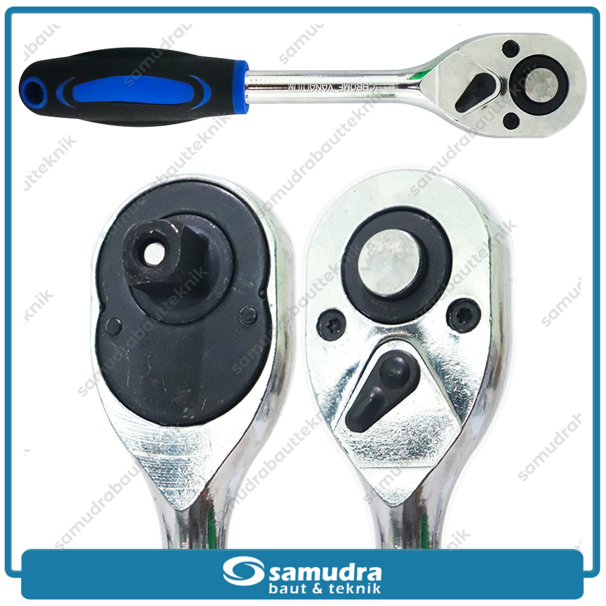 ORANGE Gagang Sok Rachet 1/2" Inch Kunci Stang Ratchet Handle Torsi Socket Wrench