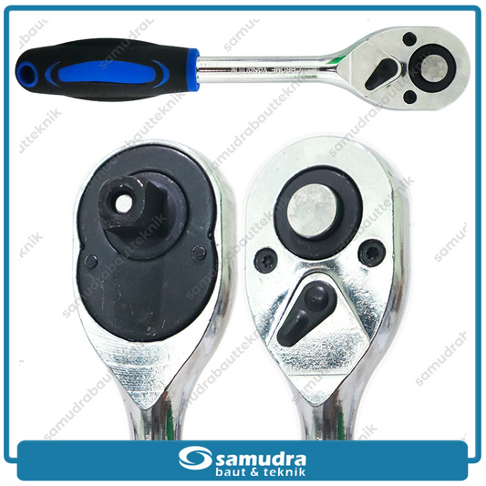 ORANGE Gagang Sok Rachet 1/2" Inch Kunci Stang Ratchet Handle Torsi Socket Wrench