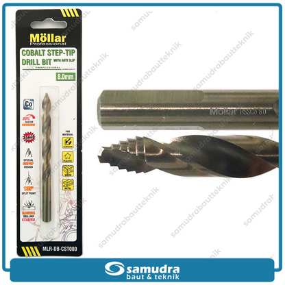 MOLLAR CST080 Mata Bor Cobalt Step-Tip 8 mm