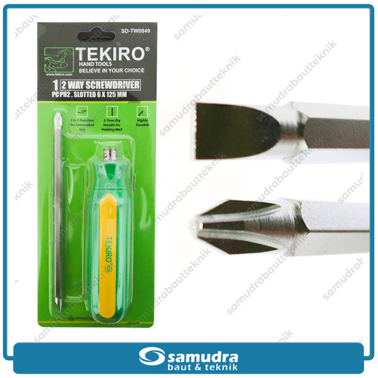 TEKIRO SD-TW0849 Obeng 2 Way PH2 SL6