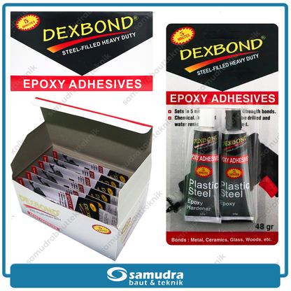 DEXBOND 1 lusin 12 pcs Lem Epoxy 5 menit