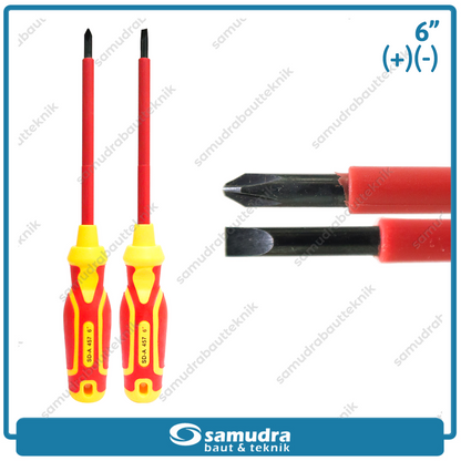 [PAKET] 2 Set ATS 6 Inch Obeng Listrik Plus Minus Electric Screwdriver