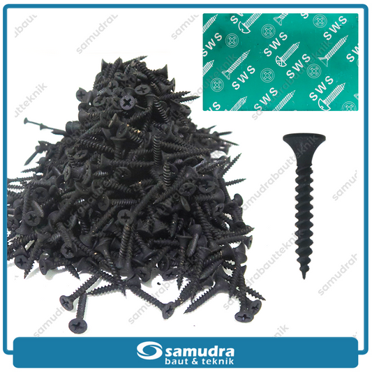 SWS Sekrup Gypsum 6x1 - 1 Pak 1.000 pcs