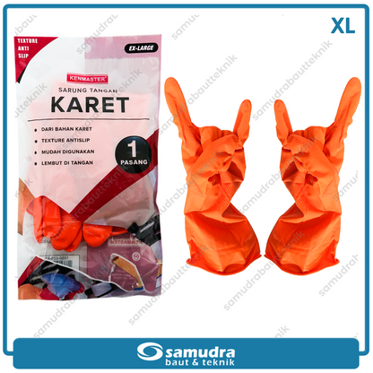 KENMASTER SRNG-114 Sarung Tangan Karet - Orange (XL)