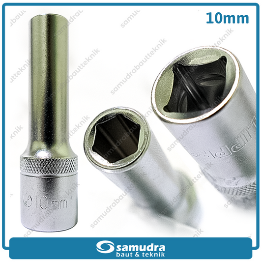 LIPPRO 3230M-10 Mata Sok Panjang 1/2" 6PT 10 mm / Deep Socket