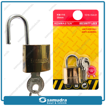 KENMASTER KM-115 Gembok Iron 20 mm Short GMBK-099