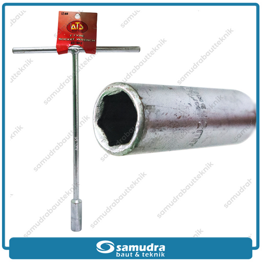 ATS Kunci Sok T Hitam 12 mm