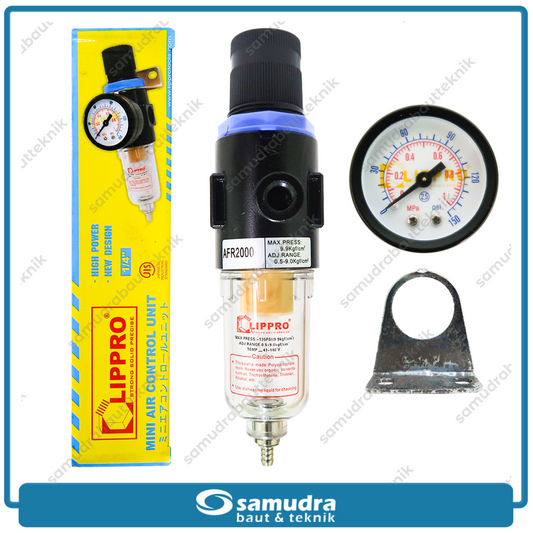 LIPPRO 9571AFR-14S Mini Air Filter Control Unit Kompresor Angin Single