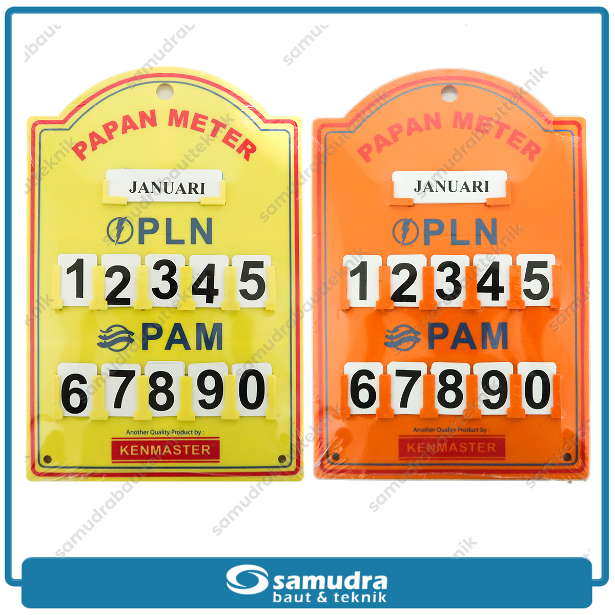 KENMASTER PLST-047 Papan Meteran PLN PAM Plastik Stand