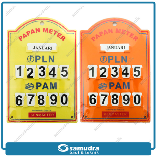 KENMASTER PLST-047 Papan Meteran PLN PAM Plastik Stand