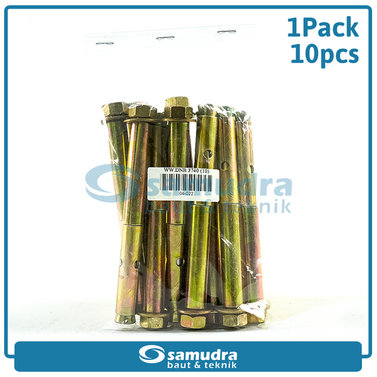 WOWO 3740 10 Pcs Dinabolt 10 X 97 Baut Beton Tembok Dynabolt M10 Skrup