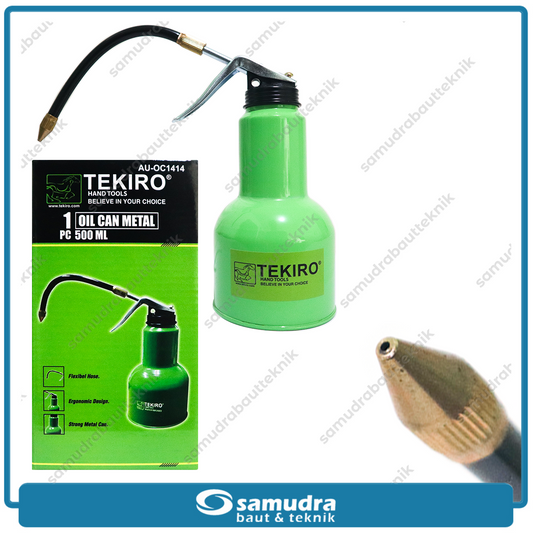 TEKIRO AU-OC1414 Pompa Oli Botol Besi 500 ml / Oil Can Metal
