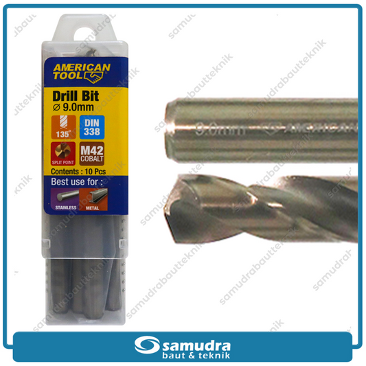 AMERICANTOOL 8959629 Mata Bor Cobalt M42 9 mm