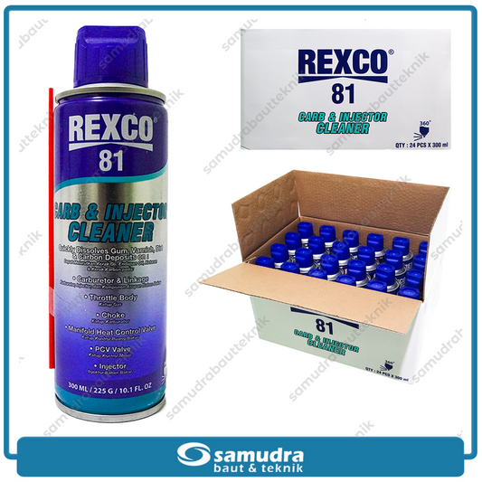 REXCO 81 Carb & Injector Cleaner 300 ml  isi 24 pcs