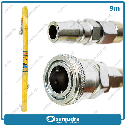 LIPPRO 9309RH Selang Spiral 9 meter / Selang Recoil Kuning