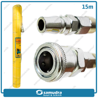 LIPPRO 9315RH Selang Spiral 15 meter / Selang Recoil Kuning