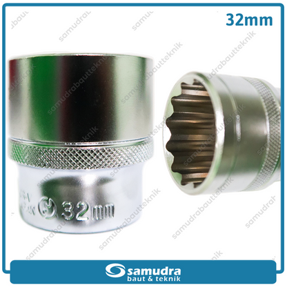 LIPPRO 3126M-32 Mata Sok 1/2" 12PT 32 mm