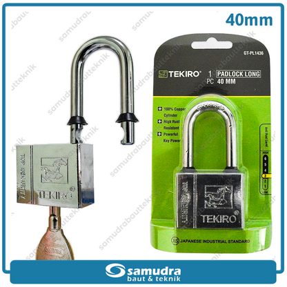 TEKIRO GT-PL1436 Gembok 40 mm Long / Gembok Leher Panjang