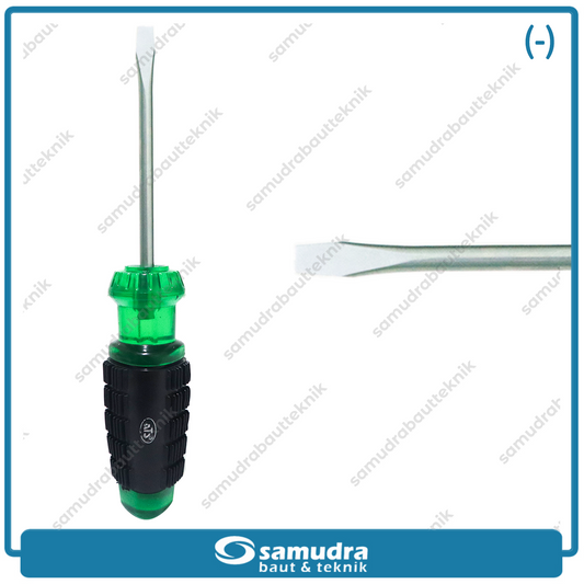 ATS ACG1 Obeng Gagang Karet 4" Minus / Cushion Grip Screwdriver