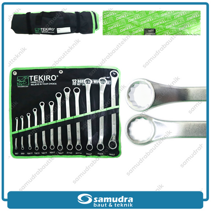 TEKIRO WR-SE0302 Kunci Ring Set 12 pcs (6-32 mm)