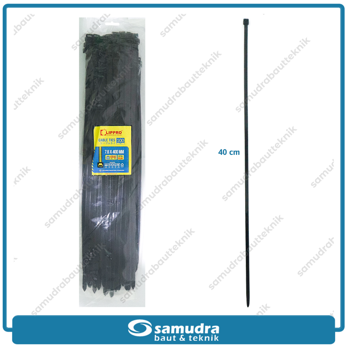 LIPPRO Kabel Ties 7.6x400 mm Putih