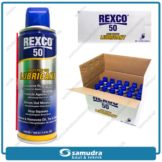 REXCO 50 Multi Purpose Lubricant 220 ml  isi 24 pcs