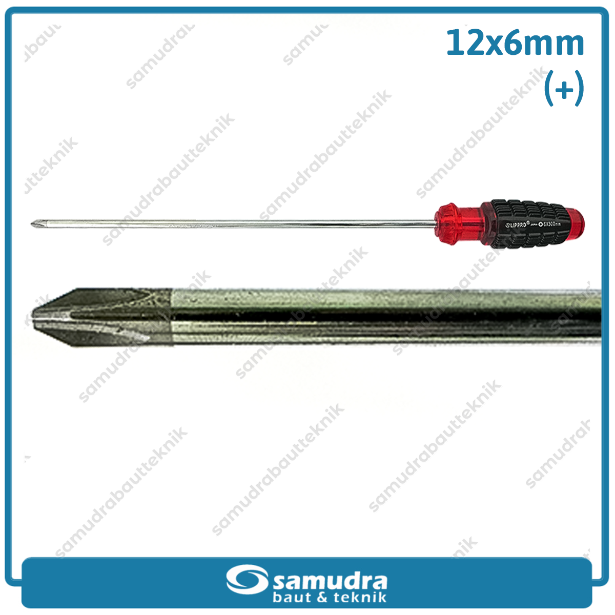 LIPPRO 126-1264 Obeng Gagang Karet 12" Plus PH2