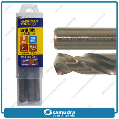 AMERICANTOOL 8959644 Mata Bor Cobalt M42 10.5 mm