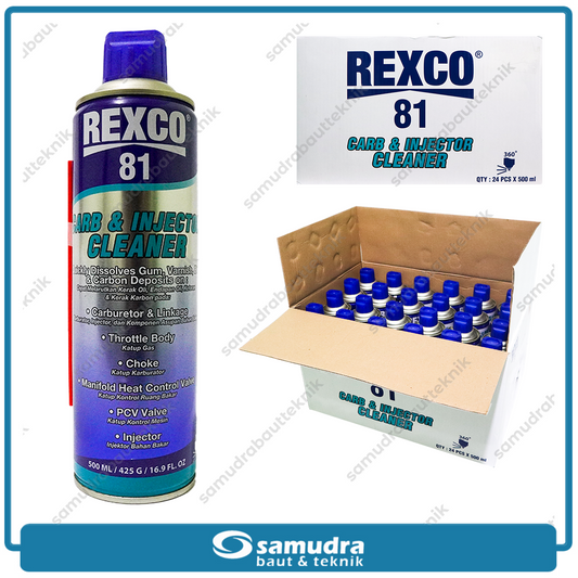 REXCO 81 Carb & Injector Cleaner 500 ml  isi 24 pcs
