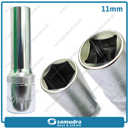 LIPPRO 3230M-11 Mata Sok Panjang 1/2" 6PT 11 mm / Deep Socket