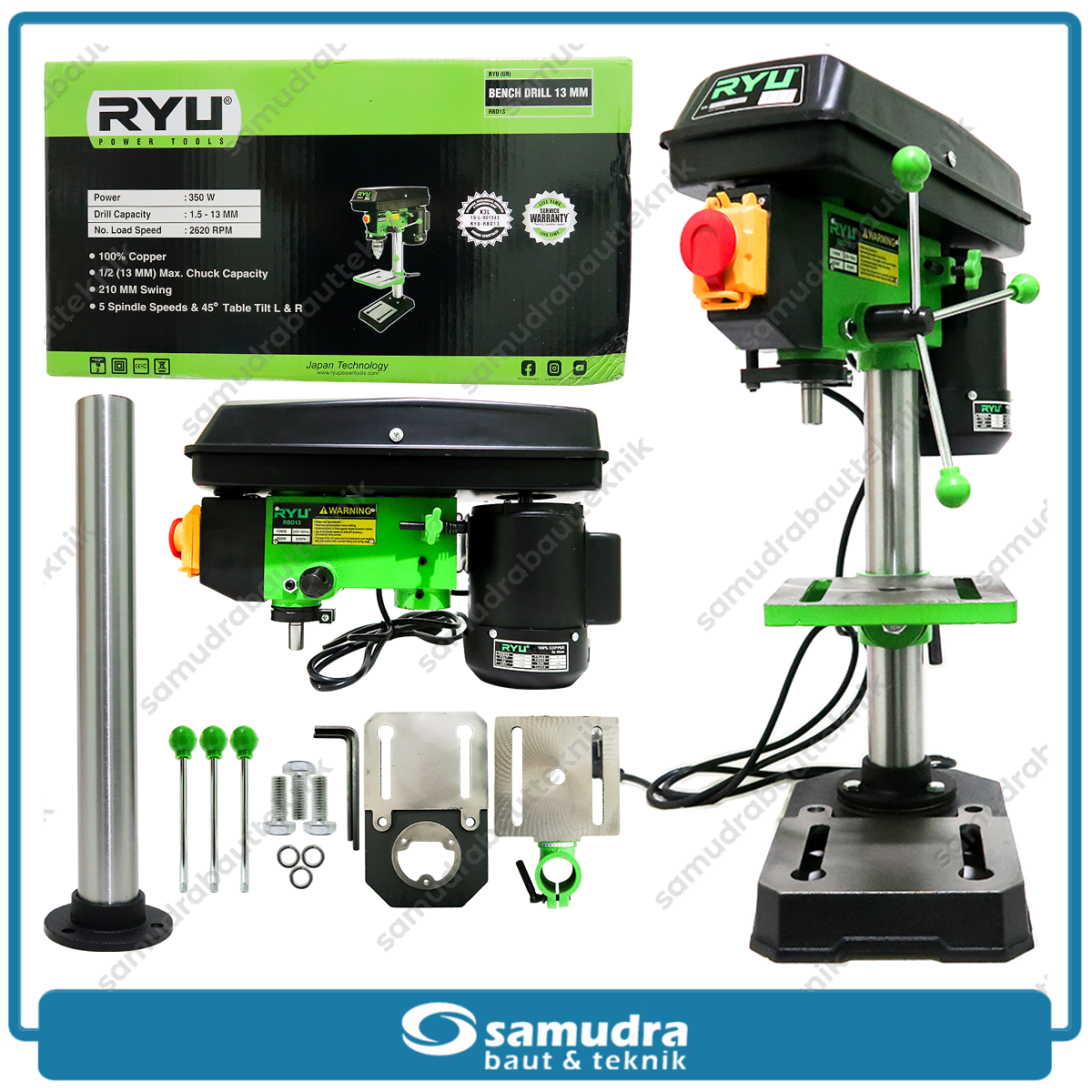 RYU RBD13 Mesin Bor Duduk Listrik 13 mm / Bench Drill