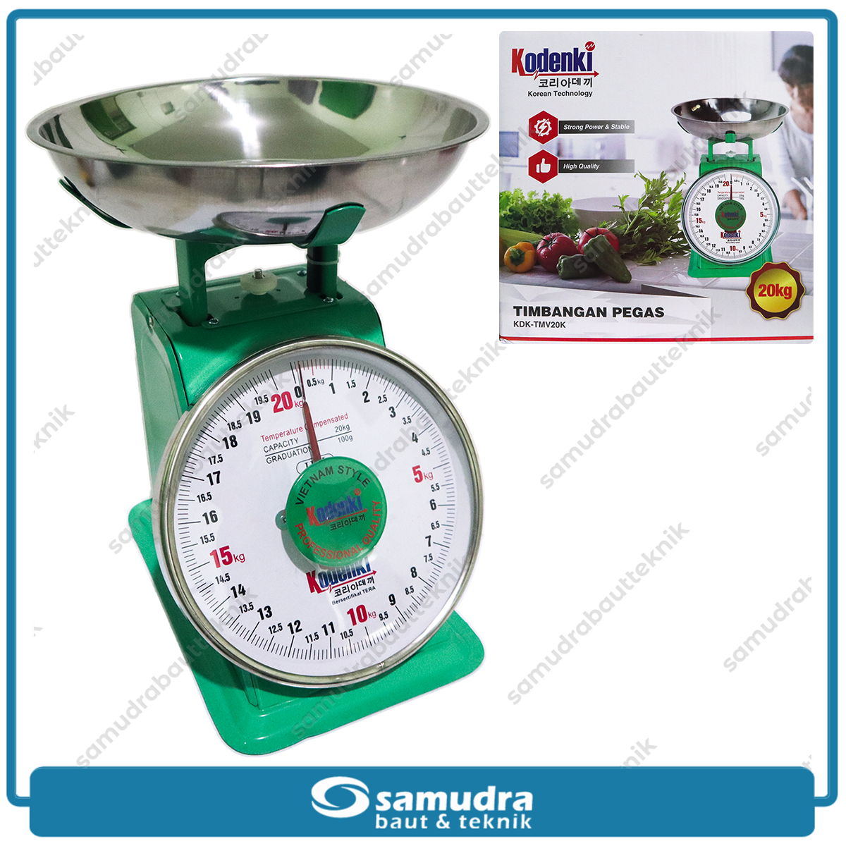 KODENKI KDK-TMV20K Timbangan Duduk Jarum 20 kg / Timbangan Pegas