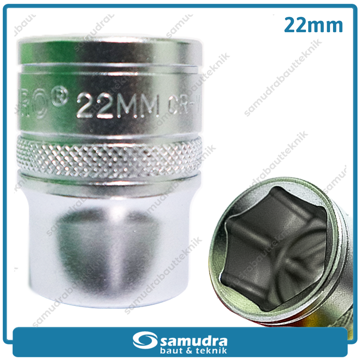 TEKIRO SC-SC0388 Mata Sok 1/2" 6PT 22 mm