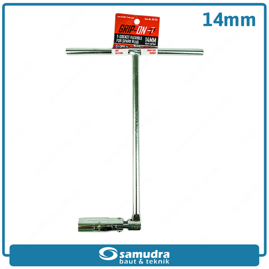 GRIPON 88-014 Kunci Sok T Busi Fleksibel Chrome 14 mm