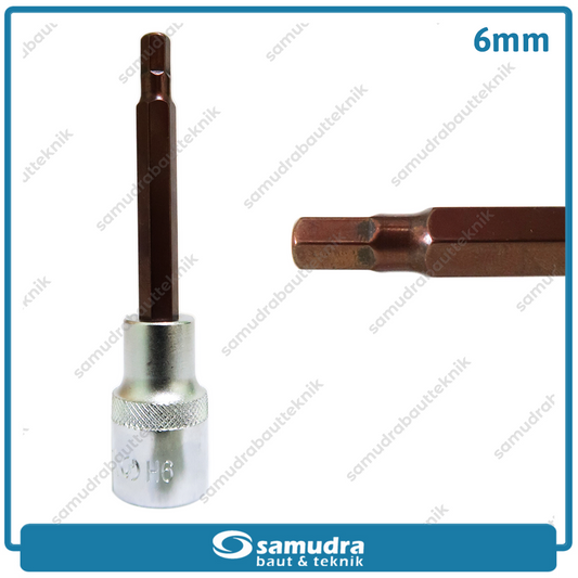 LIPPRO 3410TXL-6 Mata Sok Panjang Hex 1/2" 6 mm