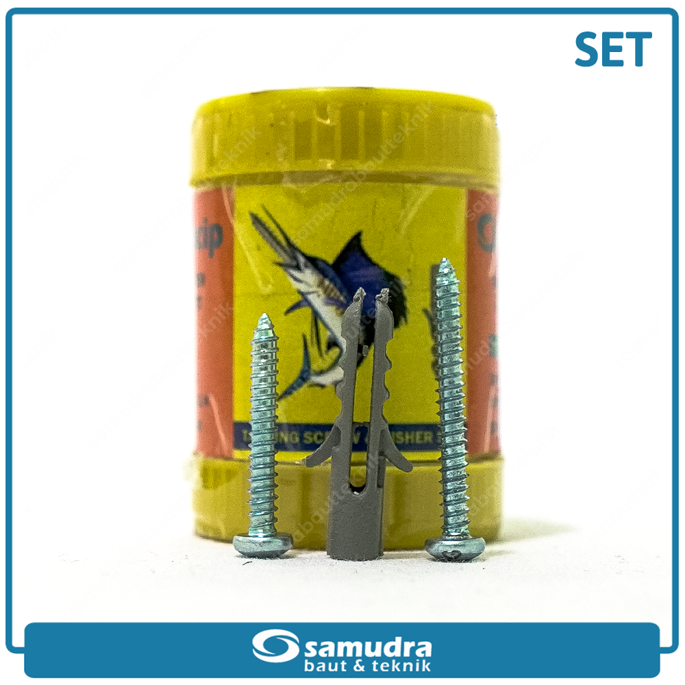 SMD 30 pcs Sekrup Fisher Set S6 Lancip Kecil