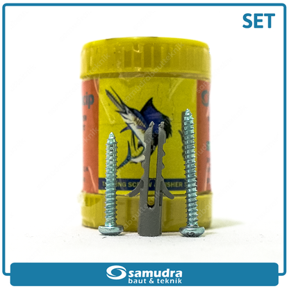 SMD 30 pcs Sekrup Fisher Set S6 Lancip Kecil