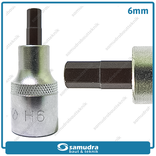 LIPPRO 3410TX-6 Mata Sok Pendek Hex 1/2" 6 mm