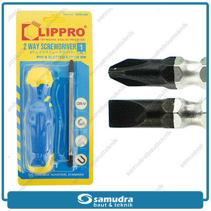 LIPPRO 126HC-2W Obeng 2 Way PH2 SL6 x 100 mm