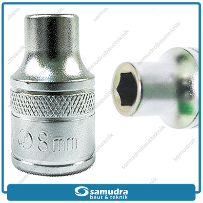 LIPPRO 3101M-8 Mata Sok 1/2" 6PT 8 mm