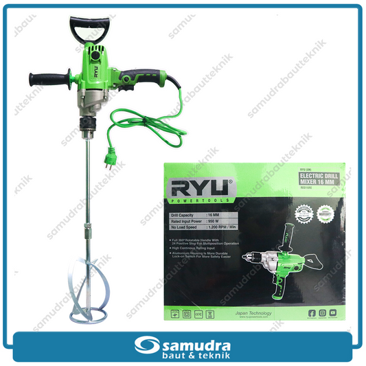 RYU RED16 Mesin Bor Pengaduk Listrik 16 mm / Electric Drill Mixer