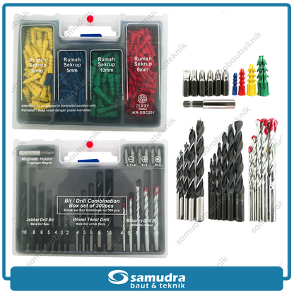 IKURA IKR-DBC201 Drill Bit Set Combination 300 pcs