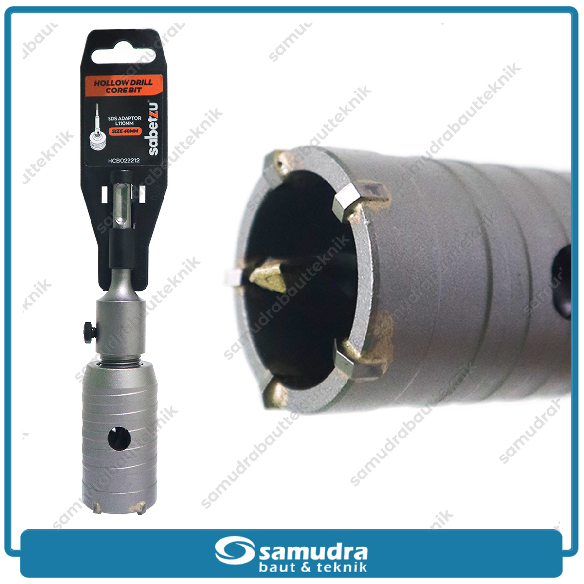 SABETZU HCB022212 Hole Saw Beton 40 mm / Hollow Core Drill Bit