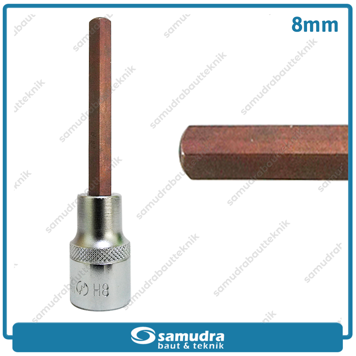 LIPPRO 3410TXL-8 Mata Sok Panjang Hex 1/2" 8 mm