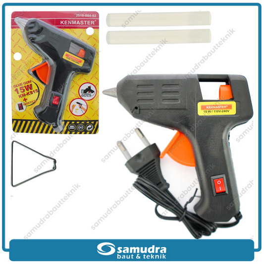 KENMASTER GLUE-013 Mesin Lem Tembak 15 Watt Model Saklar / Glue Gun