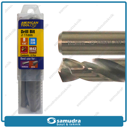 AMERICANTOOL 8959649 Mata Bor Cobalt M42 11 mm