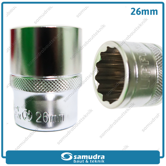 LIPPRO 3126M-26 Mata Sok 1/2" 12PT 26 mm