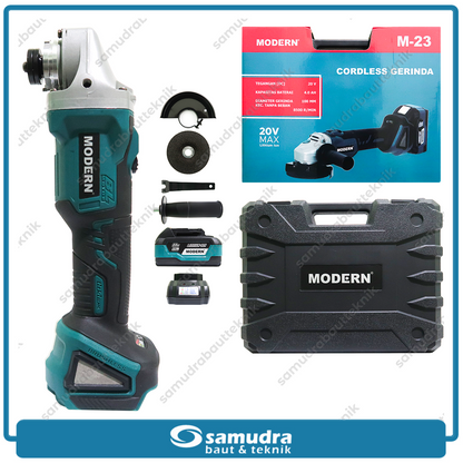 MODERN M-23 Mesin Gerinda Baterai 20V / Cordless Grinder