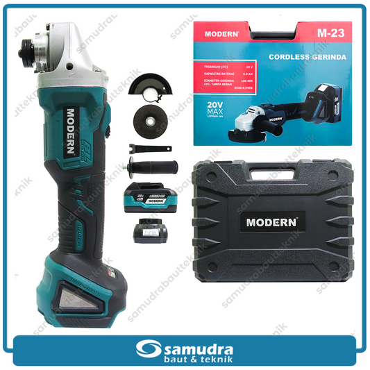 MODERN M-23 Mesin Gerinda Baterai 20V / Cordless Grinder